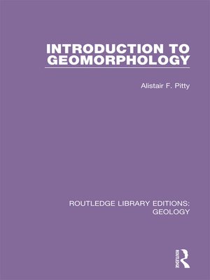cover image of Introduction to Geomorphology
